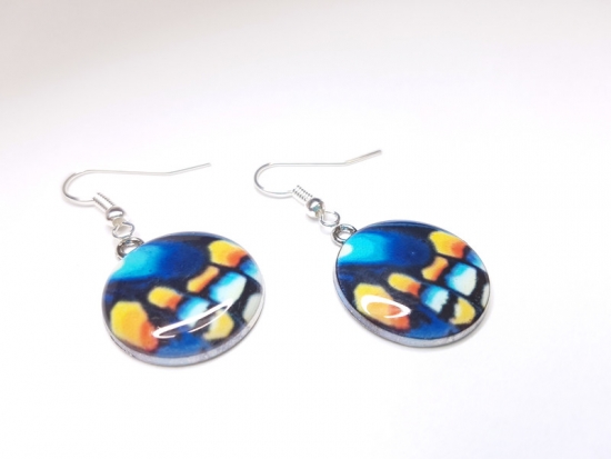 Preview: Schmetterling Ohrringe silberfarben butterfly